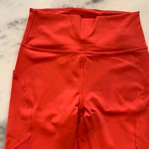Lululemon Coral Mesh Yoga Pants - Mastered Motion